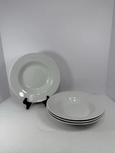 Set Of 4 Wedgwood Emeril Super White Micaceous Herbaceous Salad Bowls - Picture 1 of 14