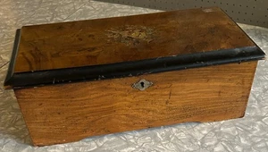 ANTIQUE SWISS MUSIC BOX 10 AIRS 14" WIDE WORKS - Picture 1 of 11