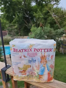 WoW RARO! Asciugamani per la casa decorati Peter Coniglio Beatrix Potter gattino morbidi nuovi con scatola - Foto 1 di 5