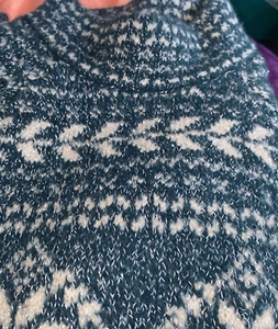 Style & Co XS NWT Fair Isle Tunic Sweater Dark Kale Size Extra Small - Picture 1 of 4