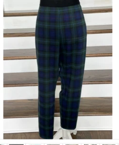 Talbots grün/blau kariert Soho knöchelhohe Taille Hose Gr. 8 - Bild 1 von 6