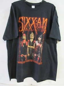 MAGLIA MUSICA SIXX AM MERCH UFFICIALE 2016 TOUR BAND CONCERTO NIKKI SIXX 3XL / XXXL - Foto 1 di 5