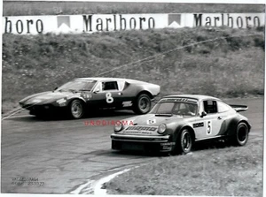 1977 6 ORE VALLELUNGA PORSCHE GR4 DE TOMASO PANTERA GR3  ORIG ATTUALFOTO 17,7x24 - Imagen 1 de 1