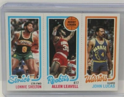 🔥1980-81 TOPPS BASKETBALL #104 SHELTON LEAVELL LUCAS📈🔥 - Image 1 of 2