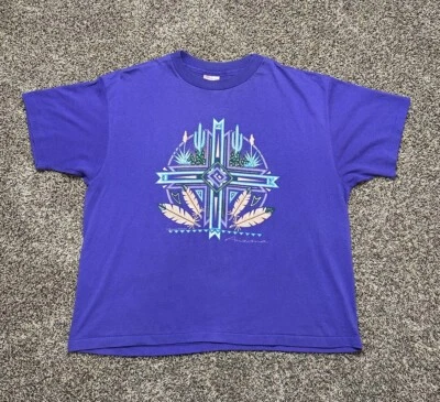 Camiseta vintage años 90 Arizona Cactus talla XL púrpura puntada única hecha en EE. UU. Foto 1 de 4