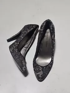 Dorothy Perkins Uk 4 Euro 37 Women's Heel Shoes Black Used Round Toe Slip On Uk4 - Picture 1 of 15