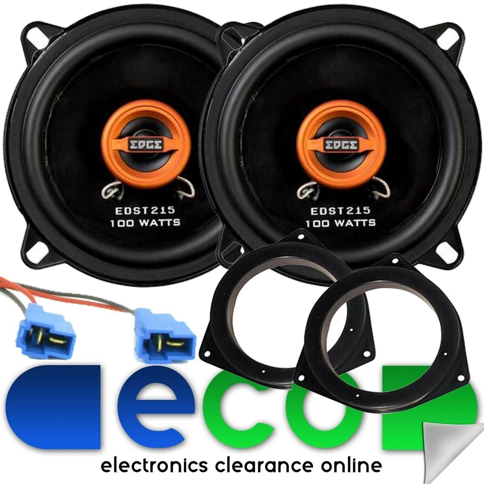 To Fit Subaru Impreza 1993-07 EDGE 13cm 200 Watts 2 Way Front Door Car Speakers - Image 1 of 1