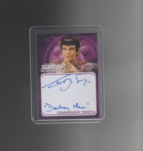 Star Trek TNG Archives & Inscriptions Carolyn Seymour autograph 