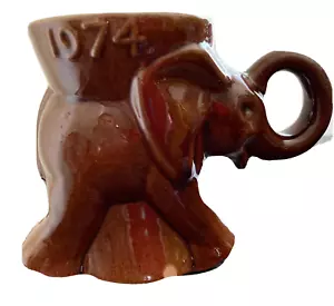 Vintage 1974 Frankoma Republican GOP Elephant Political Mug Collectible EUC - Picture 1 of 4