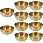 10 Pack Stainless Steel Salad Bowl Manicure Hand Soaking Trifle Plate Noodle