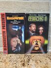 Halloween 1 + 2 (II) 1996/97 VHS Michael Myers Horror Movies SCARY Blockbuster 