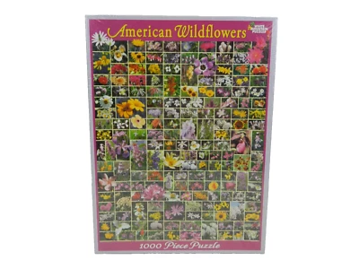 White Mountain Puzzles "American Wildflowers" 1000 Piece #235 USA New - Image 1 of 3
