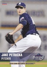 Jake Petricka 2019 San Antonio Missions Choice Minor League Rookie Card #20 RC P