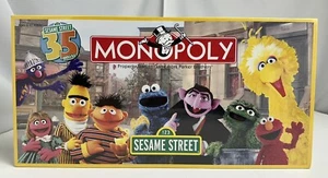 Monopoly Sesame Street 35th Anniversary Edition Board Game SEALED 2004 NEW - Picture 1 of 2