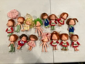 Vintage 1980’s Strawberry Shortcake & Friends Lot Of 15 Dolls Kenner - Picture 1 of 16