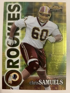 2000 Topps Finest Football Chris Samuels RC Card #164 244/2400 Redskins Rookie - Picture 1 of 3