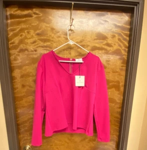Women NWT "Chloe Kristyn" magenta long sleeve top Size. XXL - Picture 1 of 2