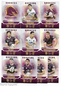2017 NRL Traders Pearl Parallel Special BRONCOS Team Set - Picture 1 of 1