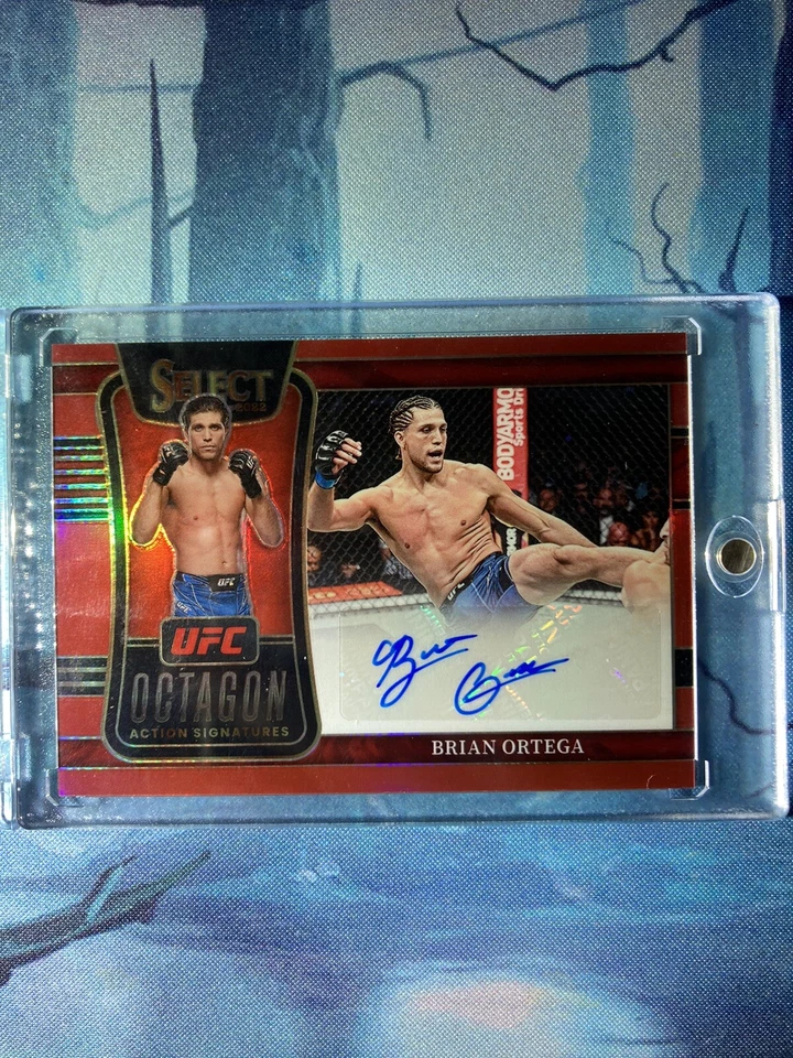 2022 Panini Select UFC - Octagon Action Signatures Red Prizm #OA-BOT Brian... - Image 1 of 4