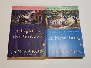Mitford Series 2 Books A Light in the Window and A New Song by Jan Karon - Picture 1 of 10