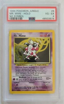 Pokémon MR. MIME 6/64 Holo Rare Jungle PSA 4 Graded VG - EX (Error) 🍒 - Image 1 of 4