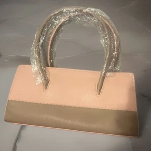 Handtasche Rouge/Hellbraun Umhängetasche oder Crossbody Neu mit Etikett Beuteltasche Trina Turk Farbblock - Bild 1 von 7