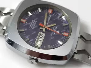 Seltene Vintage 1970er Delma Beryllium Eleven Automatik Eta Cal 2789 S.Steel Uhr - Bild 1 von 14