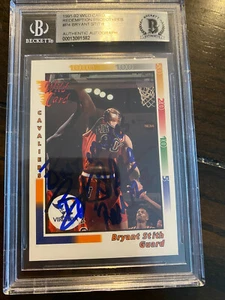 Bryant Stith Signed 1991-92 Wild Card RC Redemption Autograph Beckett BAS Slab - Picture 1 of 3