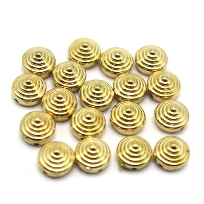 200 Золотой тон металлический рок панк шип круг конус запонки бисер 8 X 5 мм - Изображение 1 из 4
