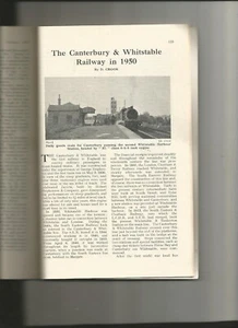 Whitstable Harbour Tyler Hill Tankerton Canterbury Railway Magazine 1951 - Picture 1 of 4