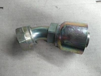 Parker 1J771-20-20 Crimp Hydraulic Hose 45° Elbow 1-1/4" Hose 1-1/4" Seal-Lok - Image 1 of 3