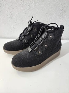 OTBT Defend Tobillo Para Mujer Cuña Mezcla Lana Botines Zapatos Gris Talla 9.5 - Imagen 1 de 5