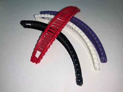 🌸 Pinzas para el cabello vintage Goody años 80’s 4- rojas, blancas, moradas, negras, plátanas 🌸 Foto 1 de 4