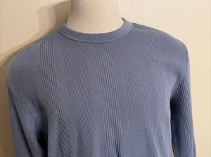 CLUB MONACO VARIGATED WFFLE NEW MEN'S CREWNECK SWEATER SIZE XL - Picture 1 of 14