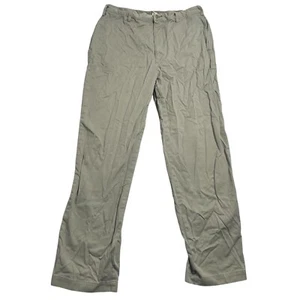 Vintage 90s Tommy Hilfiger Pants Mens 36 x 32 Brown Tan Chinos Straight Relaxed - Picture 1 of 8