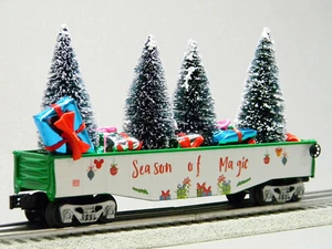 LIONEL O GAUGE DISNEY SEASON OF MAGIC CHRISTMAS GONDOLA mickey 1923140-G NEW - Picture 1 of 4