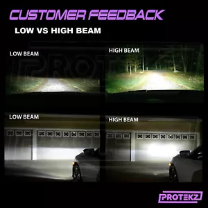 9012 LED Headlight Kit 6000K for RAM 2500 2013-2015 with Projector High&Low Beam - Picture 1 of 9