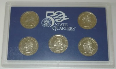 2000 S Proof State Quarters set of 5 Washington coins Free Shipping - Image 1 of 2
