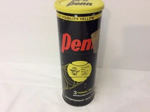 Ungeöffnete Vintage Blechdose X-76 HD Pro Penn 3 Tennisbälle gelbe Meisterschaft Neu aus altem Lagerbestand - Bild 1 von 10