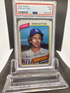1980 TOPPS DON SUTTON #440 PSA 7 NEAR MINT LA DODGERS ASTROS BREWERS ANGELS HOF