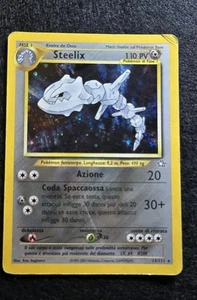 Pokemon Steelix 15/111 Rara Holo Neo Genesis Carta Discrete Condizioni Ita 2000 - Foto 1 di 10