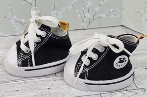 Build A Bear Workshop BABW schwarz & weiß Converse Tennisschuhe hohe Turnschuhe - Bild 1 von 6