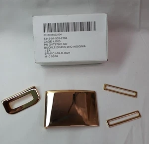 Neu Militär Messing Gürtelschnalle ohne Abzeichen GVT876PLGD 8315-01-503-2104 - Bild 1 von 7