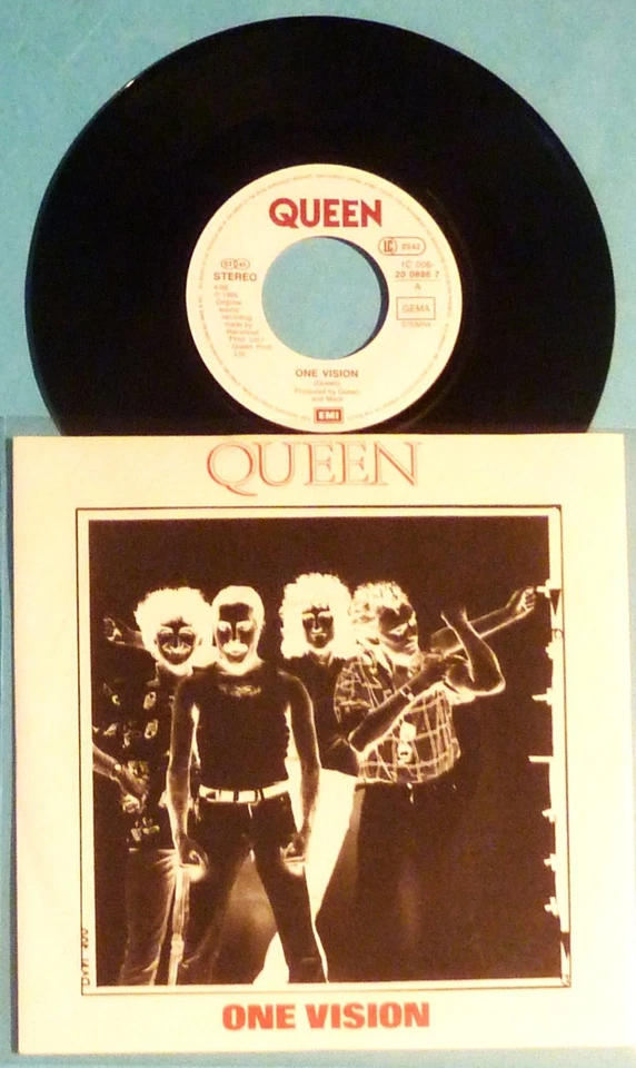 QUEEN - SINGLE 7" - ONE VISION / BLURRED VISION - MINT - Image 1 of 1