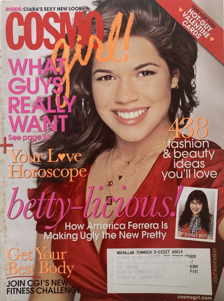 AMERICA FERRERA "UGLY BETTY" February 2007 COSMO GIRL! Magazine Foto 1 de 1