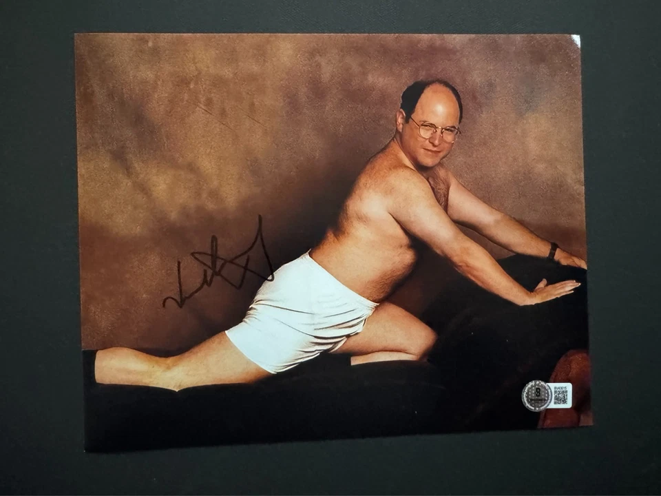 Jason Alexander 罕见! 亲笔签名签名经典 Seinfeld 8 x 10 照片 Beckett BAS — 第 1/1 张图片
