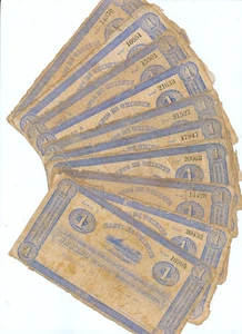 Colombia Banco de Oriente Set with 10 pcs. 1 Peso 1880's, P.S697 - Picture 1 of 6