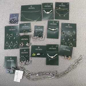 Lot Of 16 Various Target Jewelry Earrings Anklet Rings & Necklace- See Photos - Picture 1 of 18