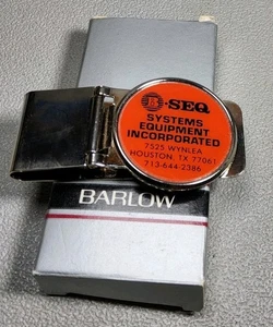 NIB - S.E.Q. System Equipment Inc. Money Clip By: Barlow, Houston, Texas ~ #-18 - Picture 1 of 9
