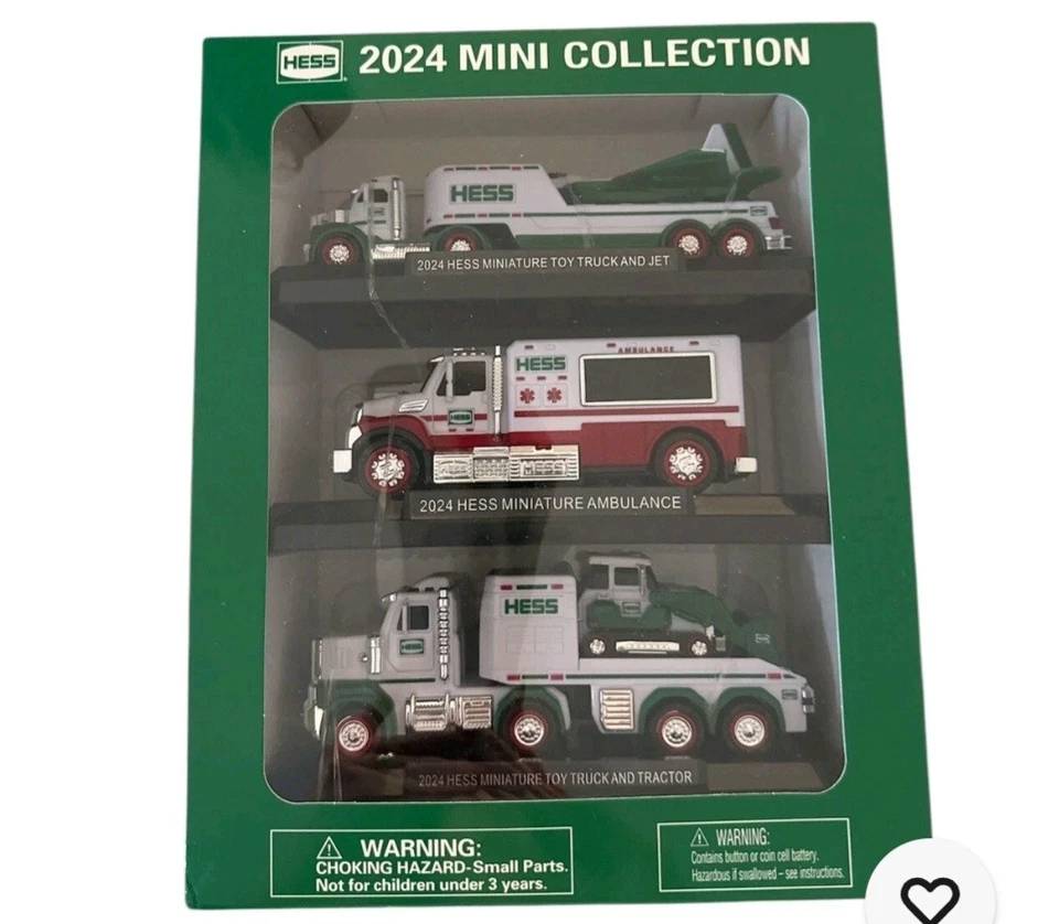 Mini colección HESS 2024: camión de juguete y jet, ambulancia y camión y tractor nuevo en caja Foto 1 de 4